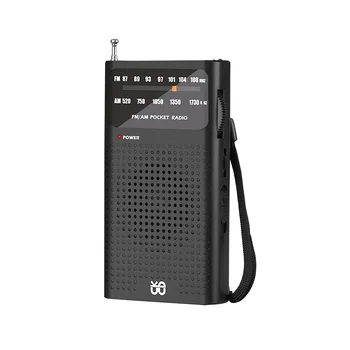 Портативное мини-радио AM / FM All Band Stereo Погодный карманный радиоприемник для старика, идущего пешком, пешего туризма, кемпинга