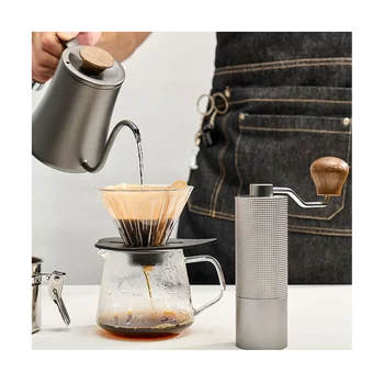 Ручная кофемолка с регулируемым заусенцем со стальным сердечником для кухни, Портативный ручной инструмент для измельчения кофе Эспрессо A