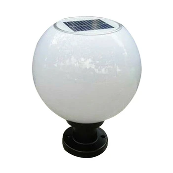 Светодиодный 200-миллиметровый Солнечный Настенный светильник на открытом воздухе, Круглый Шар, Круглый Свет, Дорожный светильник
