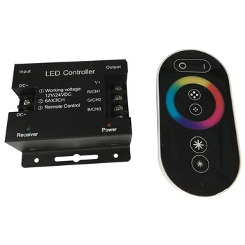 Сенсорный Пульт дистанционного управления RGB dc12v Максимальная нагрузка 216 Вт синхронный RGB контроллер