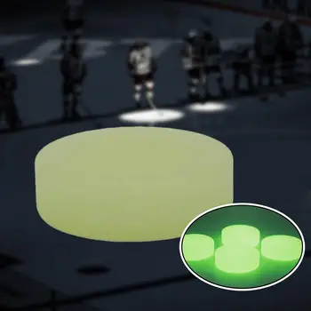 Хоккейная шайба Светится в темноте, Подвижные игры загораются зеленым, портативные детские игрушки, Самосветящийся хоккейный мяч диаметром 2,83 дюйма